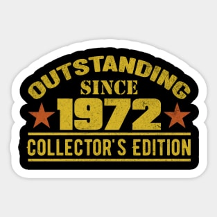 Outstanding Since 1972 Sticker